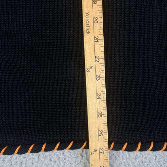 Quacker Factory Sweater Womens 1X Black Halloween Trick or Treat Ghost Pumpkin - Picture 10 of 12